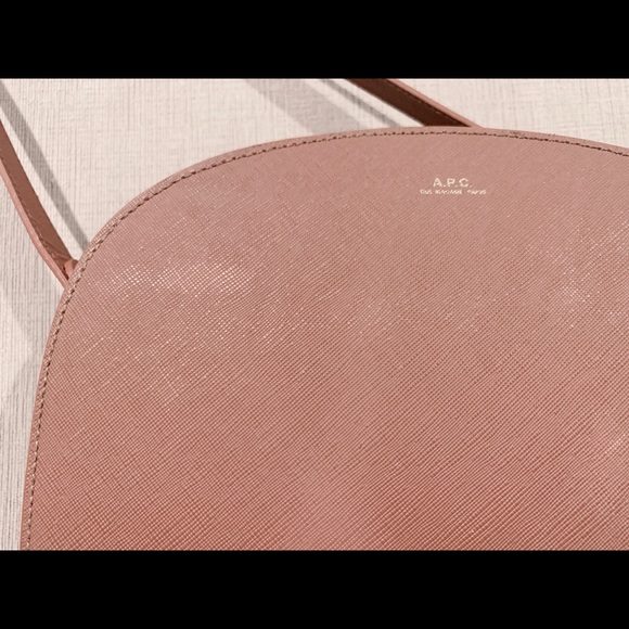 A.P.C. Saffiano Half Moon Bag Sac Demi-Lune - Picture 4 of 11